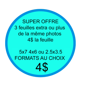 Forfait multi feuille  extra a 4$ 
